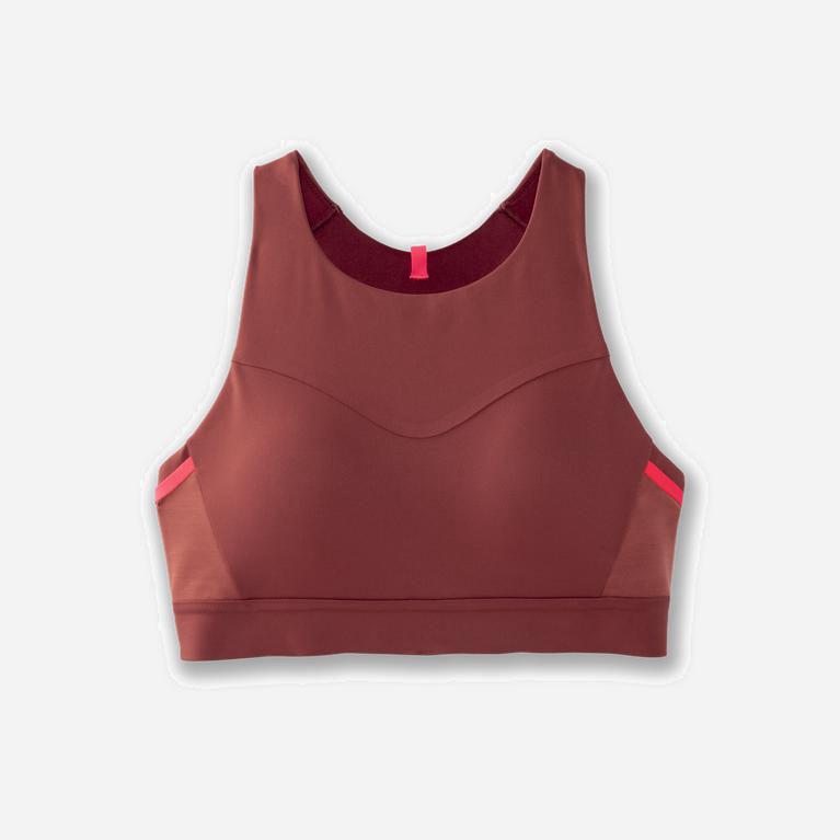 Brooks Drive 3 Pocket - Run Bra Mujer - Burdeos / Rosas (BR9246538)